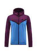 Kit Conjunto Nike Tech Fleece - Jaqueta e Calça- Bordo/Azul