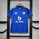 Camisa Leicester City Home 2024/25 - Adidas Torcedor Masculina - Azul/Branca