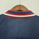 Camisa Ajax Away 1995 - Umbro Retrô Masculina - Azul/Vermelha