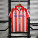 Camisa Atlético de Madrid Home 1995/96 - Puma Retrô Masculina - Vermelha/Branca