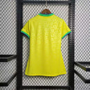 Camisa Pronta Entrega Brasil Home 2022/23 - Nike Torcedor Feminina - Amarela/Verde