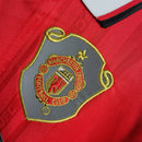 Camisa Manchester United Home 1999/00 - Umbro Retrô Masculina - Vermelha/Branca