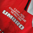Camisa Manchester United Home 1999/00 - Umbro Retrô Masculina - Vermelha/Branca