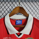 Camisa Manchester United Home 1999/00 - Umbro Retrô Masculina - Vermelha/Branca