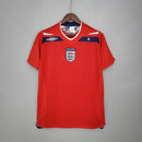 Camisa Seleção Inglaterra  2008/09 - Umbro Retrô Masculina - Vermelha/Azul