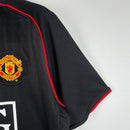 Camisa Pronta Entrega Manchester United Away 2007/08 - Nike Retrô Masculina - Preta/Branca