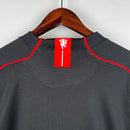 Camisa Pronta Entrega Manchester United Away 2007/08 - Nike Retrô Masculina - Preta/Branca