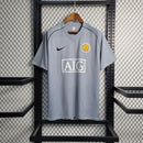Camisa Manchester United Goleiro 2007/08 - Nike Retrô Masculina - Cinza/Preta