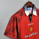 Camisa Manchester United Home 1996/97 - Umbro Retrô Masculina - Vermelha