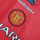 Camisa Manchester United Home 1996/97 - Umbro Retrô Masculina - Vermelha