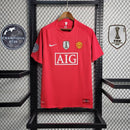 Camisa Manchester United Home 2007/08 - Nike Retrô Masculina - Vermelha/Branca