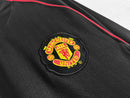 Camisa Manchester United Manga Longa Away 2007/08 - Nike Retrô Masculina - Preta/Branca