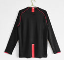 Camisa Pronta Entrega Manchester United Manga Longa Away 2007/08 - Nike Retrô Masculina - Preta/Branca