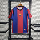 Camisa Barcelona Home 1998/99 - Nike Retrô Masculina - Vermelha/Azul