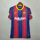 Camisa Barcelona Home 2020/21 - Nike Retrô Masculina - Vermelha/Azul