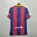 Camisa Barcelona Home 2020/21 - Nike Retrô Masculina - Vermelha/Azul