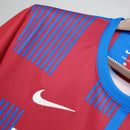 Camisa Barcelona Home 2021/22 - Nike Retrô Masculina - Vermelha/Azul