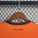 Camisa Manga Longa Real Madrid Away 2013/14 - Adidas Retrô Masculina - Laranja/Preta