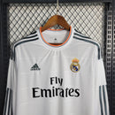 Camisa Manga Longa Pronta Entrega Real Madrid Home 2013/14 - Adidas Rêtro Masculina - Branca
