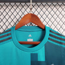 Camisa Manga Longa Real Madri Away 2017/18 - Adidas Retrô Masculina - Azul/Branca