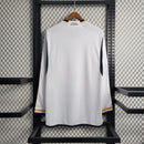 Camisa Manga Longa Real Madrid Home 2023/24 - Adidas Torcedor Masculina - Branca/Amarela