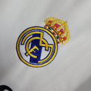 Camisa Manga Longa Real Madrid Home 2023/24 - Adidas Torcedor Masculina - Branca/Amarela