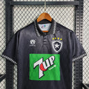 Camisa Botafogo Away 1995 - Finta Retrô Masculina - Preta/Branca