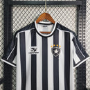 Camisa Botafogo Home 1999/00 - Topper Retrô Masculina - Preta/Branca