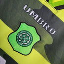 Camisa Celtic Away 1995/97 - Umbro Retrô Masculina - Verde/Preta