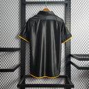 Camisa Real Madrid Away 1999/01 - Adidas Retrô Masculina - Preta/Laranja
