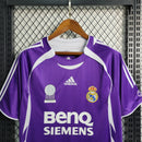 Camisa Real Madrid Away 2006/07 - Adidas Retrô Masculina - Roxa/Branca