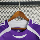 Camisa Real Madrid Away 2006/07 - Adidas Retrô Masculina - Roxa/Branca