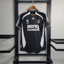 Camisa Pronta Entrega Real Madrid Away 2006/07 - Adidas Retrô Masculina - Preta/Branca