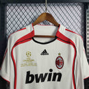 Camisa Pronta Entrega AC Milan Away 2006/07 - Adidas Retrô Masculina - Branca/Vermelha