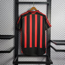 Camisa Pronta Entrega AC Milan Home 2006/07 - Adidas Retrô Masculina - Preta/Vermelha
