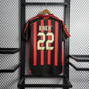 Camisa Pronta Entrega AC Milan Home 2006/07 - Adidas Retrô Masculina - Preta/Vermelha