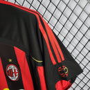 Camisa Pronta Entrega AC Milan Home 2006/07 - Adidas Retrô Masculina - Preta/Vermelha
