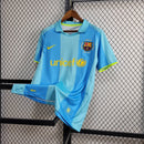 Camisa Pronta Entrega Barcelona Away 2007/08 - Nike Retrô Masculina - Azul/Amarela
