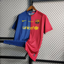 Camisa Pronta Entrega Barcelona Home 2008/09 - Nike Retrô Masculina - Vermelha/Azul