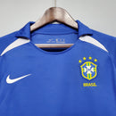 Camisa Pronta Entrega Seleção Brasil Away 2002/03 - Nike Retrô Masculina - Azul/Branca