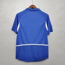 Camisa Pronta Entrega Seleção Brasil Away 2002/03 - Nike Retrô Masculina - Azul/Branca