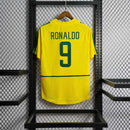 Camisa Pronta Entrega Seleção Brasil Home 2002 - Nike Retrô Masculina - Amarela/Verde