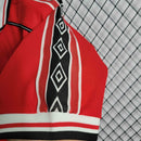Camisa Pronta Entrega Manchester United Home 1998/99 - Umbro Retrô Masculina - Vermelha/Branca