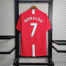 Camisa Pronta Entrega Manchester United Home 2007/08 - Nike Retrô Masculina - Vermelha/Branca