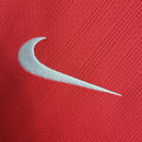 Camisa Manga Longa Pronta Entrega Manchester United Home 2007/08 - Nike Retrô Masculina - Vermelha/Branca