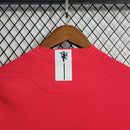 Camisa Manga Longa Pronta Entrega Manchester United Home 2007/08 - Nike Retrô Masculina - Vermelha/Branca