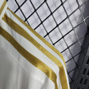 Camisa Pronta Entrega Real Madrid Home 2011/12 - Adidas Retrô Masculina - Branca/Dourada
