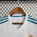 Camisa Pronta Entrega Real Madrid Home 2017/18 - Adidas Retrô Masculina - Branca/Azul