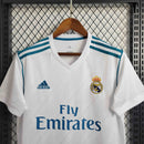 Camisa Pronta Entrega Real Madrid Home 2017/18 - Adidas Retrô Masculina - Branca/Azul