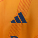 Camisa Real Madrid Away 2024/25 - Torcedor Adidas Masculina - Laranja/Preta